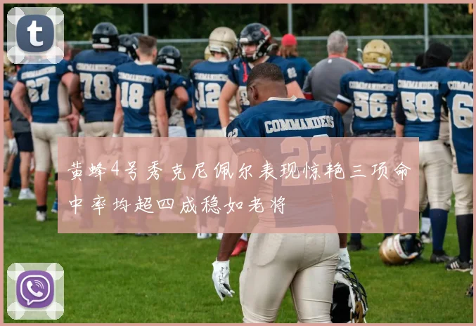 黄蜂4号秀克尼佩尔表现惊艳三项命中率均超四成稳如老将