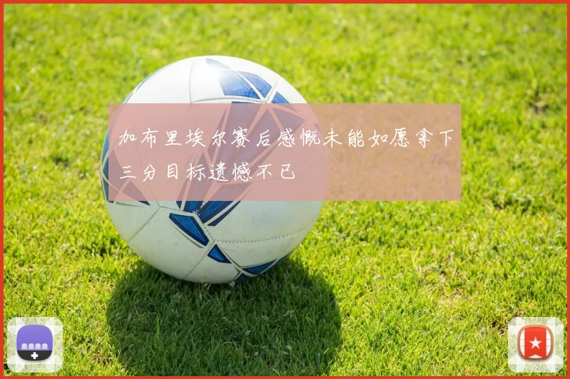 加布里埃尔赛后感慨未能如愿拿下三分目标遗憾不已